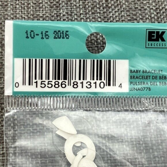 RARE Jolees By You Baby Bracelet Dimensional Sticker 4.5 In Pearls Silver Scrap - Picture 5 of 6